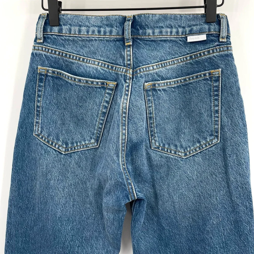 Boyish The Billy High-Waist‎ Skinny Jean Conversation Wash Size 25 Rigid Denim